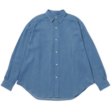 Luis Chambray Long Sleeve Shirt - Blue