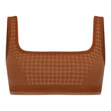 Houndstooth Wool Bralet - Spice