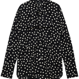 Ruby Shirt - Black/White Double Dot Jacquard