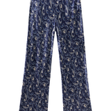 Bias Cut Pants - Hounds Paisley