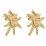 Mini Apollo Sun Earrings - 18K Gold Plated