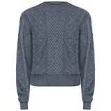 Classic Cable Knit Sweater - Grey
