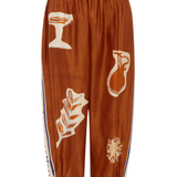 Soleil D'amour Tapered Silk Pant