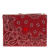 Zipped Heart Pouch - Vintage Red/Real Red