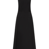 Halter Wrap Dress - Black