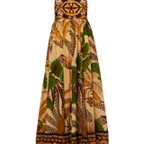 Foliage Sketch Sand Maxi Dress