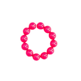 Big Perlen Bracelet - Neon Pink