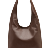 Louie Dark Brown Alt-Leather Hobo Tote