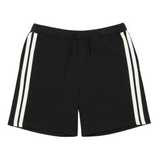 Varsity Striped Sweat Shorts - Black