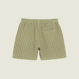 Dusty Green Porto Waffle Shorts