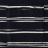 Multi Striped Relaxed Short Sleeve Tee - Black