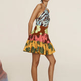 Poppy Spliced Mini Dress - Multi