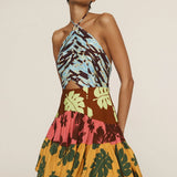 Poppy Spliced Mini Dress - Multi