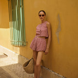 Aurelia Short - Red Gingham