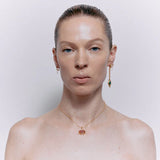 Urraca Earrings with Jade - 18K Gold Plated