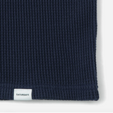 Waffle Half Sleeve Tee - Navy