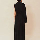 Gossamer Drape Bodysuit - Black