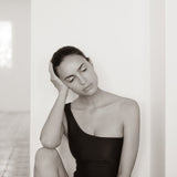 One Shoulder One Piece - Black