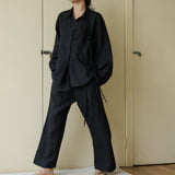 String Linen Set - Black