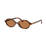 MIU MIU 0MU 04ZS Sunglasses  - Light Havana w/Brown