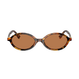 MIU MIU 0MU 04ZS Sunglasses  - Light Havana w/Brown