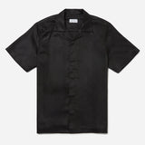 York Camp Collar Short Sleeve Shirt - Black