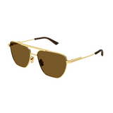 Bottega Veneta Gold framed sunglasses
