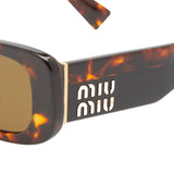 MIU MIU 0MU 08YS Sunglasses - Honey Havana and Dark Brown
