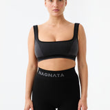 Classic Wool Bralet - Obsidian