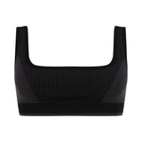 Classic Wool Bralet - Obsidian