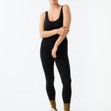 Classic Wool Rib Legging - Black