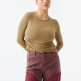 Organic Ruched Long Sleeve - Artichoke