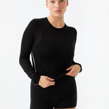 Essentials Long Sleeve Top - Black