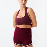 Halter Wool Bralet - Mulberry