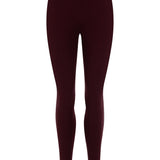 Classic Wool Rib Legging - Mulberry