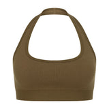 Halter Wool Bralet - Harvest