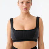 Classic Wool Bralet - Obsidian
