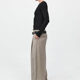 Organic Cotton Long Sleeve Top - Jet Black