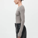 Organic Cotton Long Sleeve Top - Slate