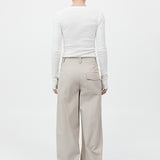 Organic Cotton Long Sleeve Top - White