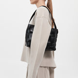 Woven Mini Tote - Black