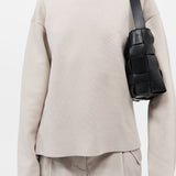 Woven Mini Tote - Black