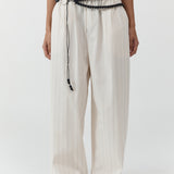 Everyday Relaxed Pants - Ecru Stripe