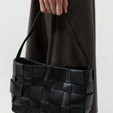 Woven Mini Tote - Black