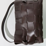 Woven Mini Tote - Chocolate