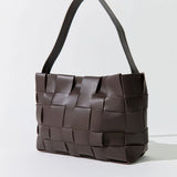 Woven Mini Tote - Chocolate