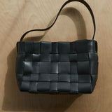 Woven Mini Tote - Black