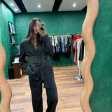 Margot Blazer - Grey Pinstripe