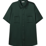 Short Sleeve Boyfriend Shirt - Scarab