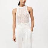 Cotton Crochet Tank - Off White